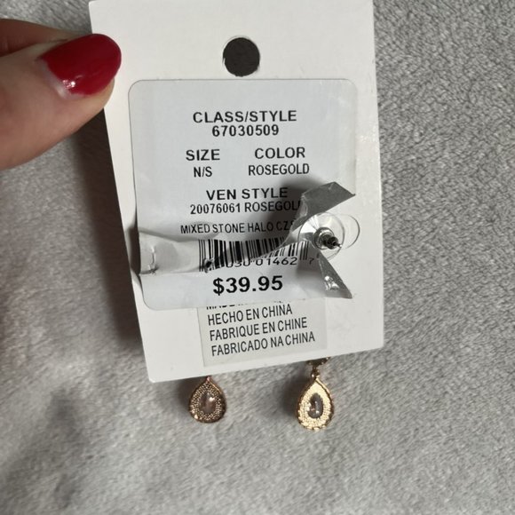 David's Bridal Jewelry Bridal Rose Gold Earrings Poshmark